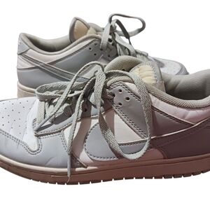 Nike Women's Gray and White Sneakers